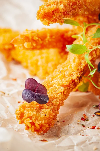 Kipnuggets Het Perkament — Stockfoto