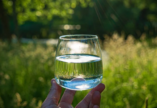 Glas Schoon Water Buiten — Stockfoto