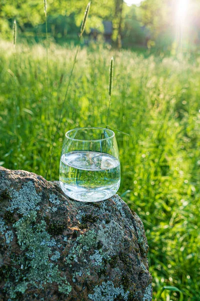 Glas Schoon Water Buiten — Stockfoto