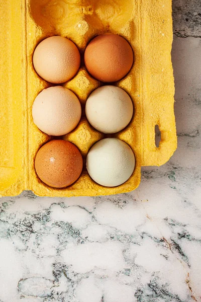 Ovos Fazenda Caixa — Fotografia de Stock