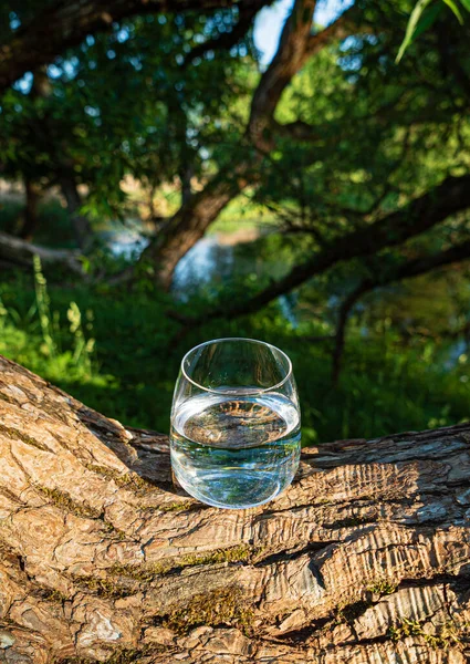 Vaso Agua Limpia Aire Libre — Foto de Stock