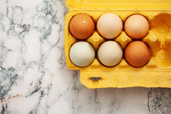 Farm Eggs Box — Stock Photo, Image