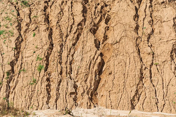 Detail Van Droge Grond Woestijn Textuur Patroon — Stockfoto