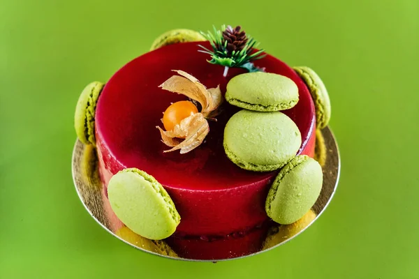 Gâteau Mousse Aux Macarons — Photo