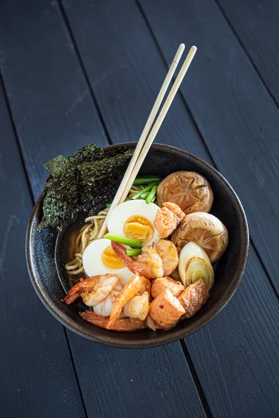 Ramen Shrimps Vegetables — Stock Photo, Image