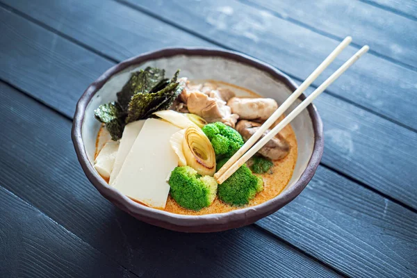 Ramen Chicken Vegetables — Stock Photo, Image