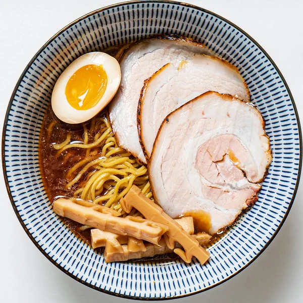 Sojasaus Smaak Gebrachte Ramen Met Varkensvlees — Stockfoto