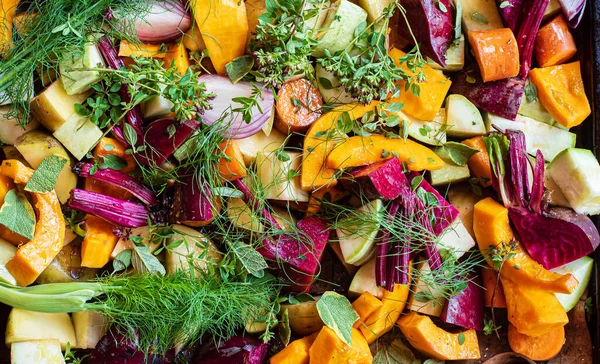 Świeże Warzywa Organiczne Gotowania — Zdjęcie stockowe
