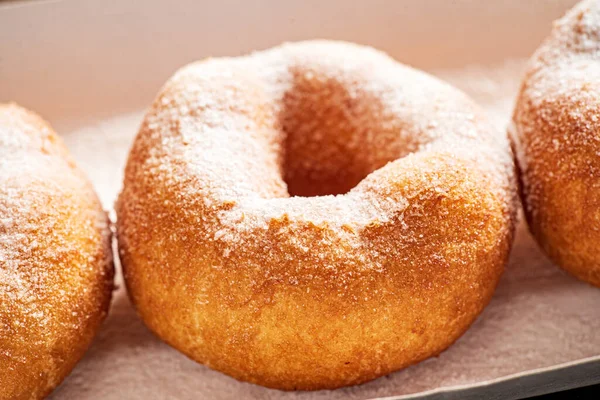 Colección Muchas Rosquillas Una Caja — Foto de Stock