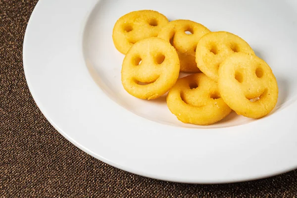 Pommes Frites Form Leenden — Stockfoto