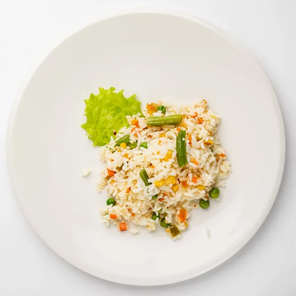 Arroz Com Legumes Close — Fotografia de Stock