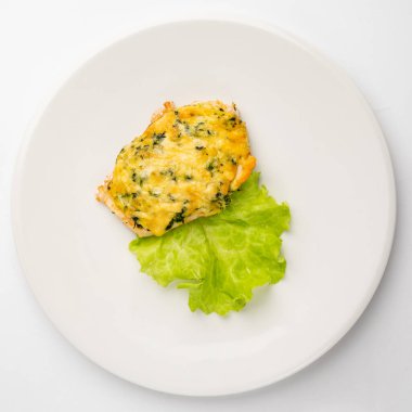 Peynirli kızarmış tavuk.