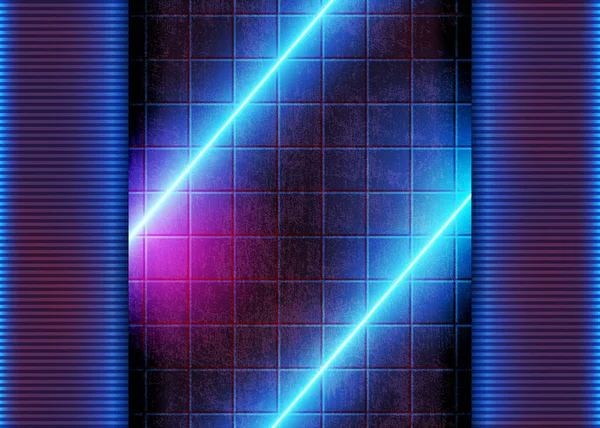 Neon Futurista Brilhante — Vetor de Stock