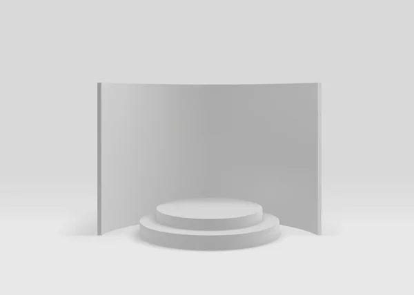 Сцена 3D Geometric Studio с подиумом — стоковый вектор