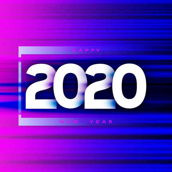 2020 рік Новий абстрактний вектор . — стоковий вектор