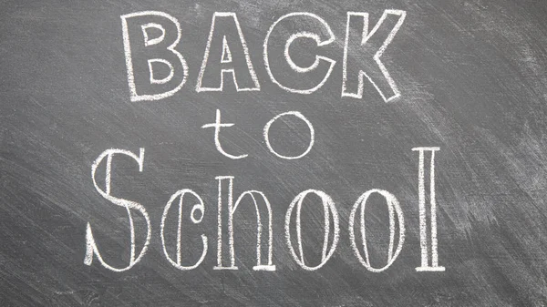 Conceptual Background Chalk Writing Blackboard Back School — Stock Photo, Image
