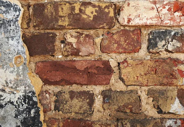 Stary Brudny Cegła Mur Tła Grunge Tekstur — Zdjęcie stockowe