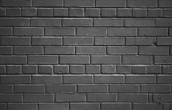 Zwart Geschilderde Baksteen Stenen Muur Achtergrond Textuur — Stockfoto