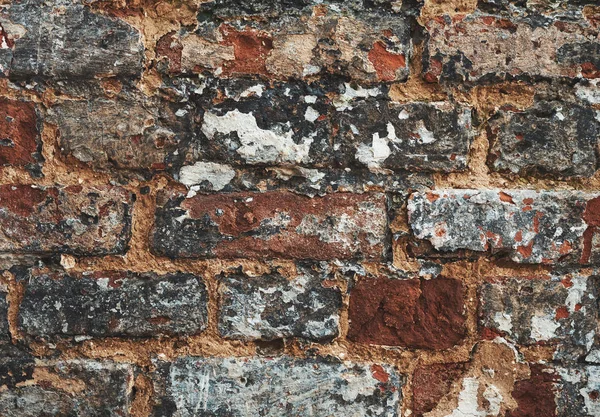 Stary Texture Brick Wall Wyblakły Brudne Kamienne Podłoże — Zdjęcie stockowe
