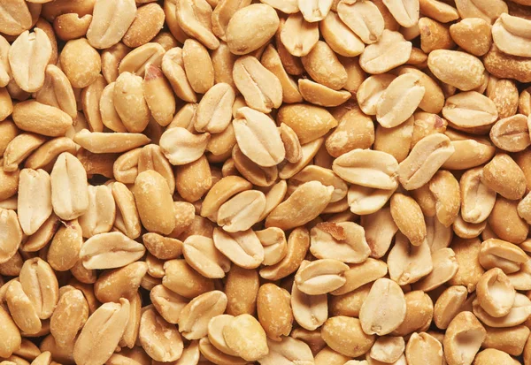 Heap Roasted Peanuts Close Food Background — Stock Photo, Image