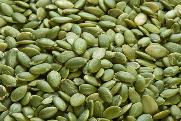 Heap Raw Pumpkin Seeds Texture Food Background — Stock Photo, Image