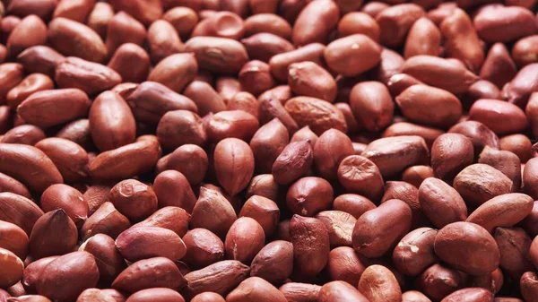 Heap Peanuts Texture Food Background Close — Stock Photo, Image