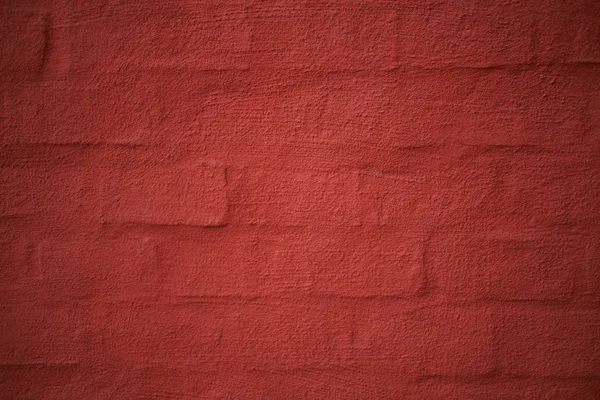 Rode Geschilderde Baksteen Muur Achtergrond Steen Textuur — Stockfoto