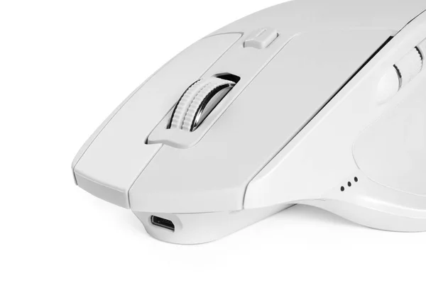 Mouse Del Computer Isolato Bianco Con Percorso Ritaglio — Foto Stock