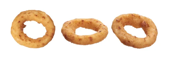 Onion Rings Isolated White Background Fast Food — Stock Photo, Image