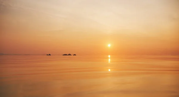 Гарний Захід Сонця Пляжі Таїланд Самуї Зображення — стокове фото