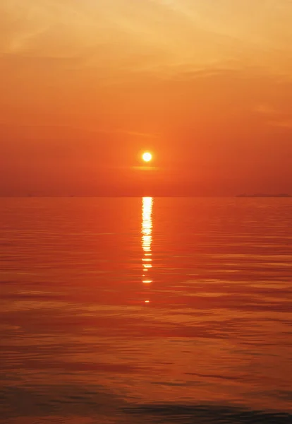 Belo Pôr Sol Praia Tailândia Samui Imagem — Fotografia de Stock