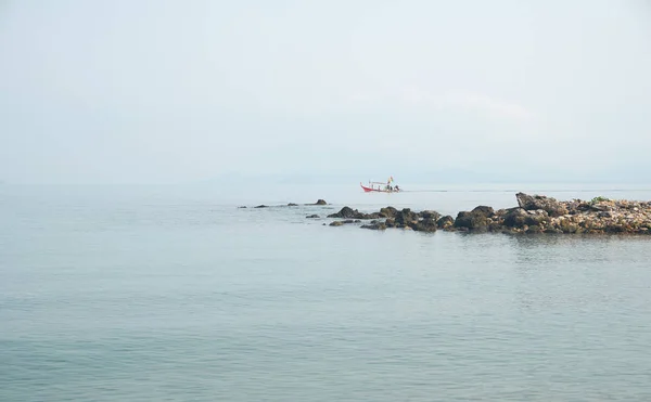 Barco Cauda Longa Mar Koh Samui Tailândia — Fotografia de Stock