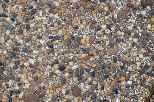 Wall Made Polished River Pebble Stones Background Texture Your Design — Stock Photo, Image