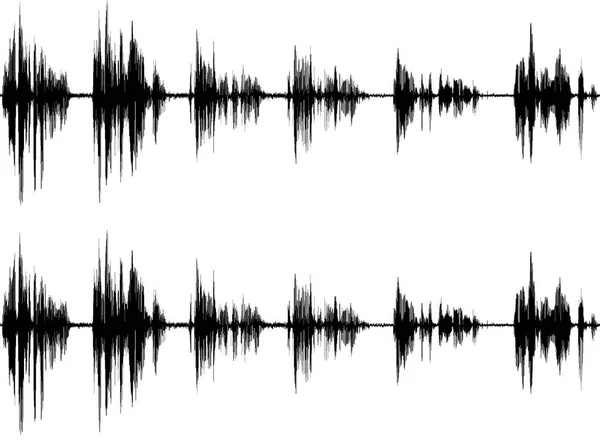 Звуковая Волна Белом Фоне — стоковое фото