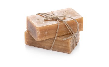 Çamaşır sabunu beyaz arkaplanda izole edildi