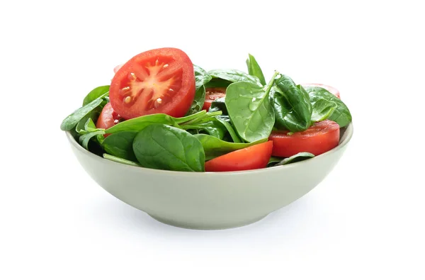 Schaal van groente salade geïsoleerd — Stockfoto