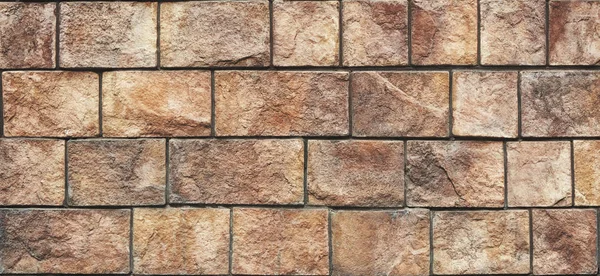 Natural stone brick wall texture background — Stock Photo, Image