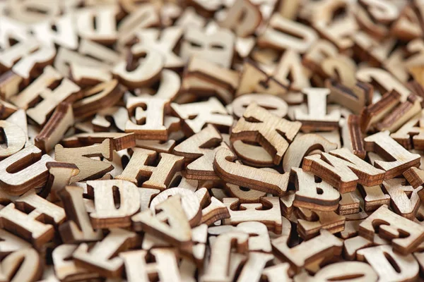 Heap of wooden letters — Stock Photo, Image