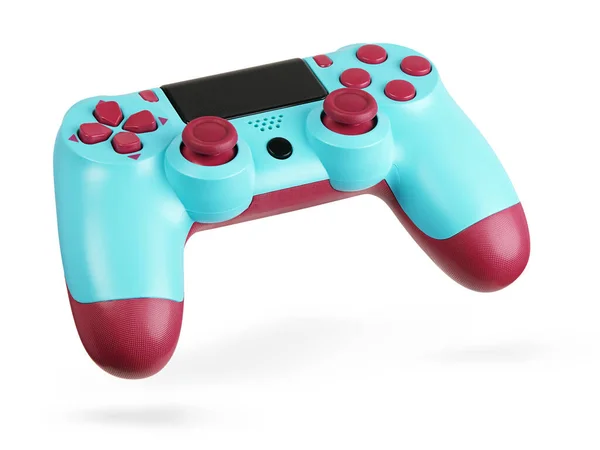 Controlador Juego Color Gamepad Para Videojuegos Aislados Sobre Fondo Blanco —  Fotos de Stock