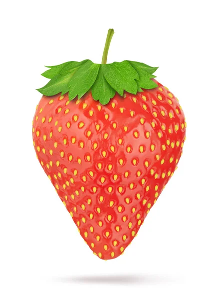 Strawberry Isolated White Background Clipping Path — Stock Photo, Image