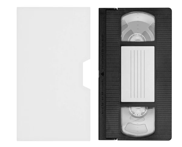 Vhs Video Tape Mockup Analog Movie Cassette Box Copy Space — Stock Photo, Image