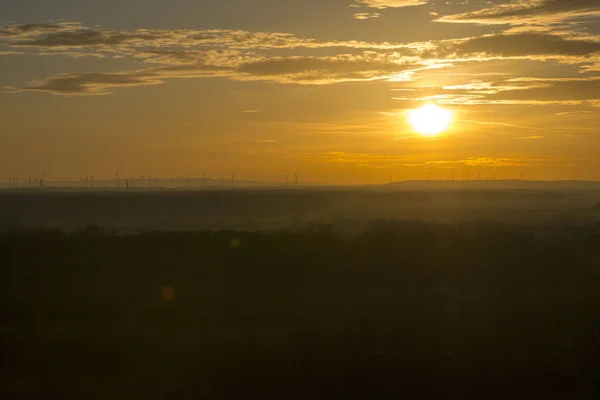 Coucher Soleil Soirée Bratislava Slovaquie — Photo