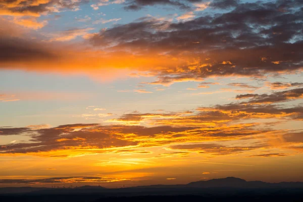 Закат Заходящего Солнца Братислава Словакия Стоковое Фото