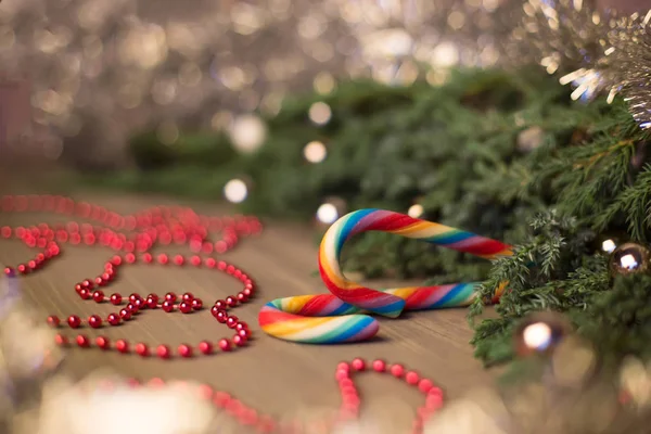 Noel Yeni Yıl Tatil Arka Plan Bulanık — Stok fotoğraf