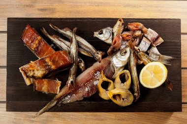 Bira için tuzlu balık 