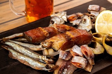 Bira için tuzlu balık 