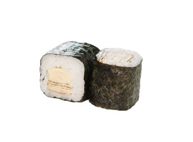 beyaz zemin üzerinde izole rulo