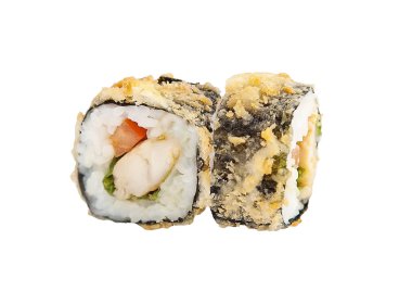 Beyaz arka plan üzerinde izole sıcak rulo