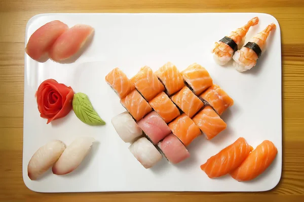 Rolls Set Platter — Stock Photo, Image