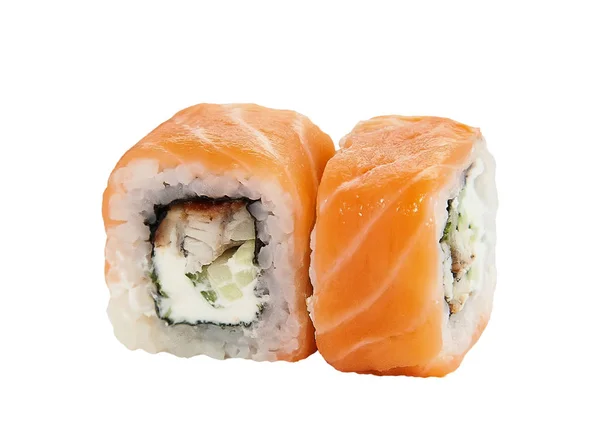 Sushi Isolato Sfondo Bianco — Foto Stock